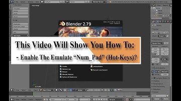 How to enable numbers numpad of the keyboard  in Blender 2025, 2024