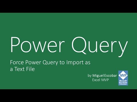 Force Power Query to read as text file (or other format)