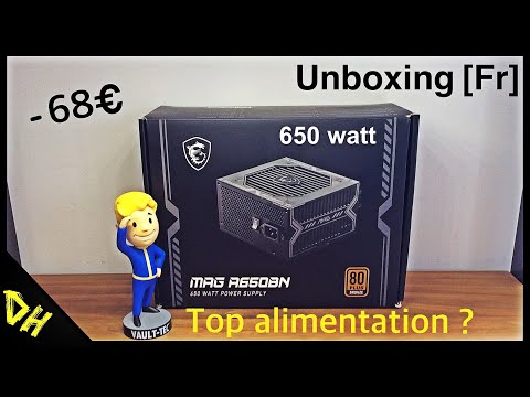 Alimentation ATX MSI Mag A650BN - 650W à prix bas