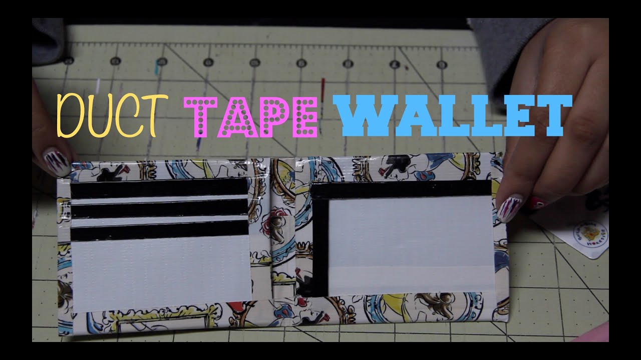 how to make a duct tape wallet with id holder