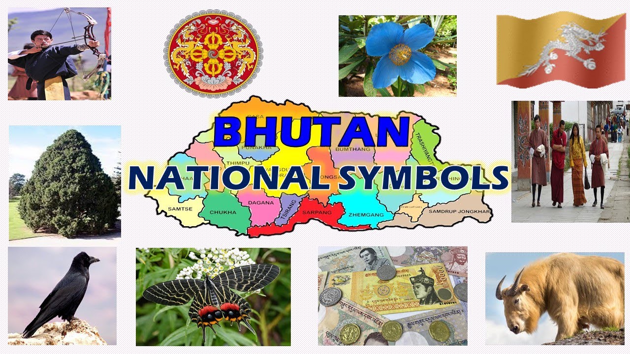 National symbols of Bhutan | Bhutan National symbols | Flag ...