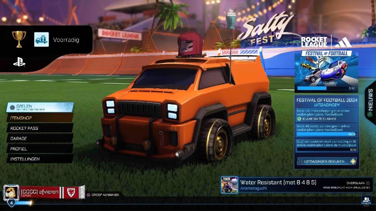 Rocket League stocked trophy