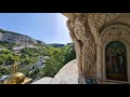 Крым Бахчисарай октябрь 2020 Свято-Успенский мужской монастырь в скале
