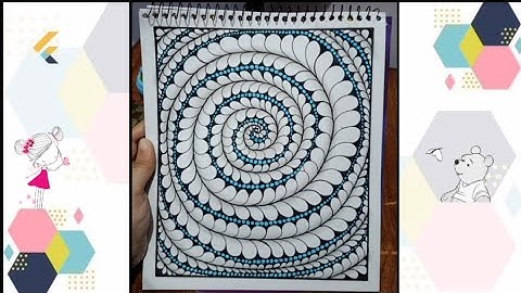Zentangle pattern part 23| Beginners friendly| SoftLine Studio