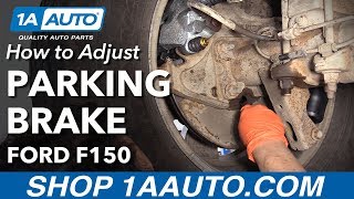 How to Adjust Parking Brake 09-14 Ford F-150