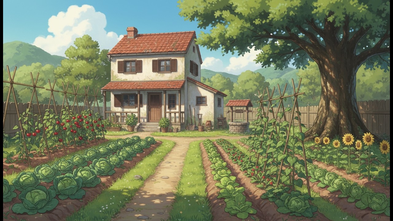 “Cozy Ghibli Night in the Countryside – Soothing ASMR Scenes”#2