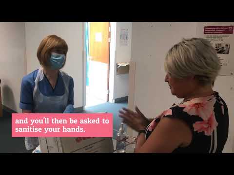 Arriving at outpatients