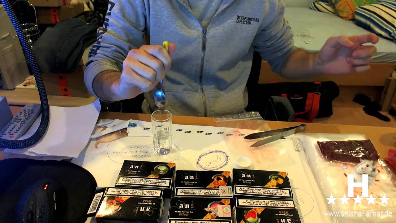Deutschen Shishatabak anfeuchten - Atomhamster.com