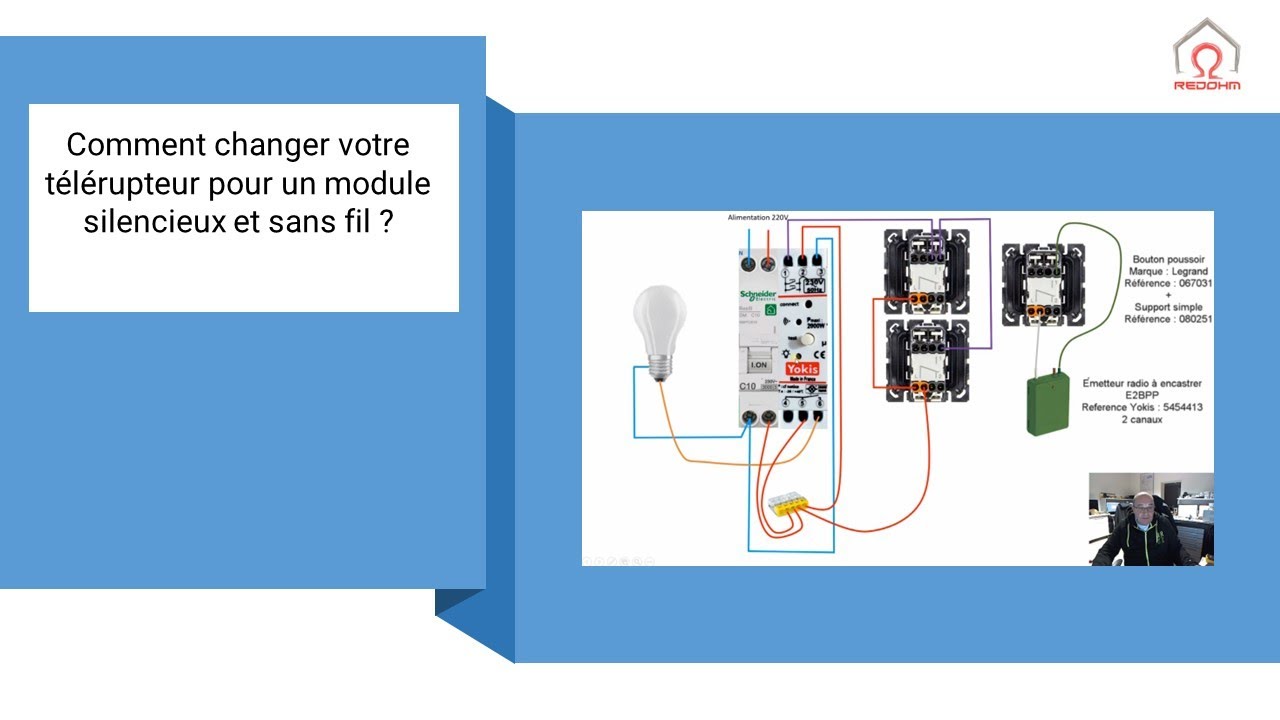 Comment changer votre télérupteur pour un silencieux et sans fil de Yokis 1/2  