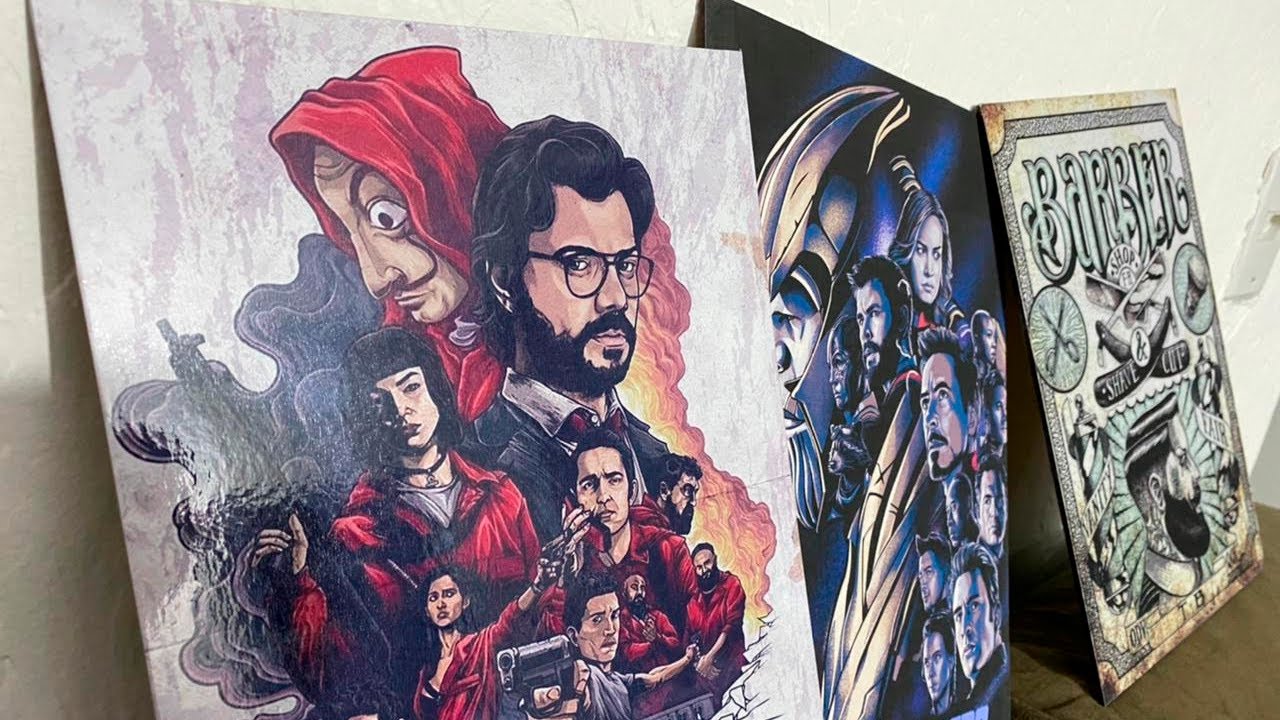 Parte 2 - PRODUZINDO QUADROS DECORATIVOS RAPIDAMENTE EM CASA