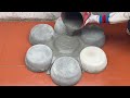 Making Cement And Concrete Crafts/Techniques For Making Outdoor Coffee Tables /Flower Pots Very Easy