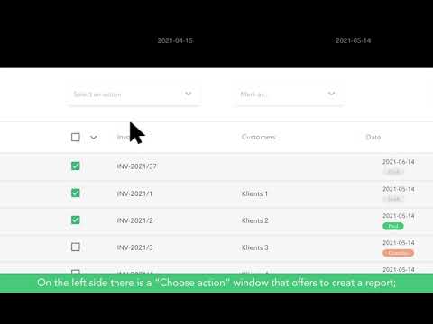 5. Creating an invoice report