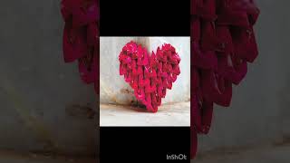 3d origami swan and heart #shortvideo