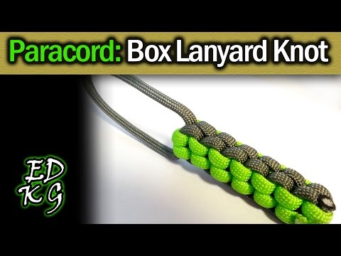 Simple Paracord: Box Lanyard Knot (Square Sinnet Fob) 