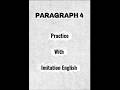 Learn to Speak English Fluently with Imitation English #speakenglish #practiceenglish