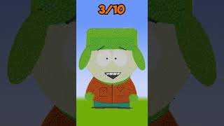 South Park Pixel Art in Minecraft #shorts