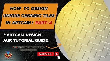 How to Design Unique Ceramic Tiles in ArtCAM ! Part 4 #ishadhiyacnc #master #die #tilesmanufacturers