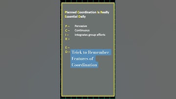 Trick to remember Features of Coordination Class 12 Business Studies Chapter 1 |Management #commerce
