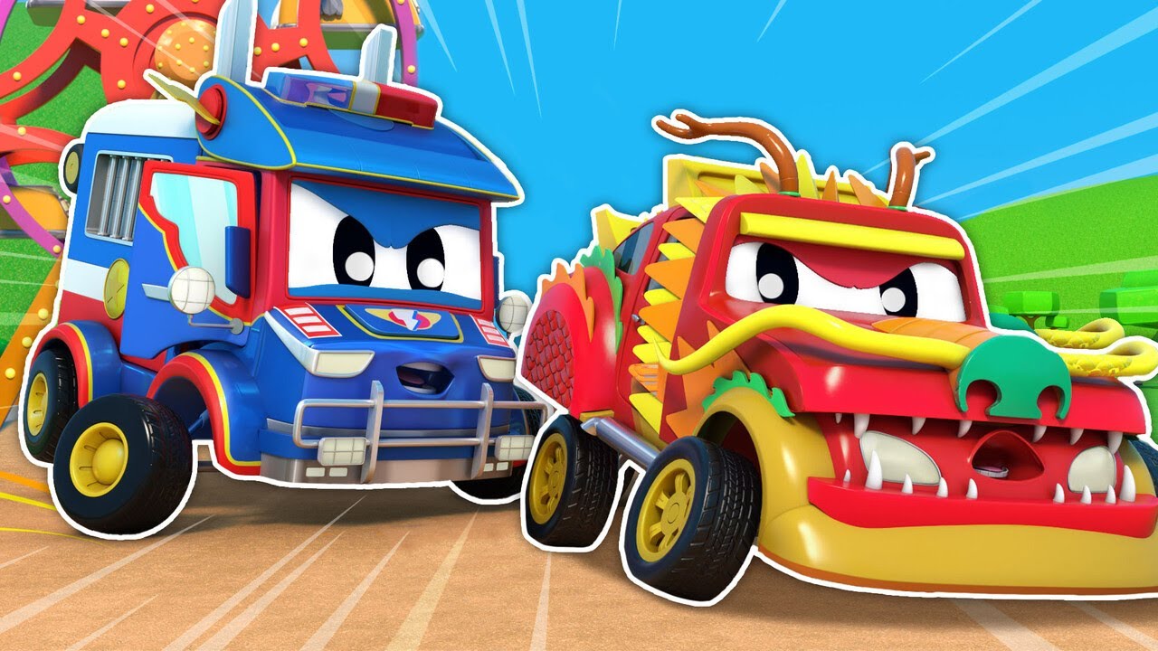 MOBIL MONSTER di taman bermain!