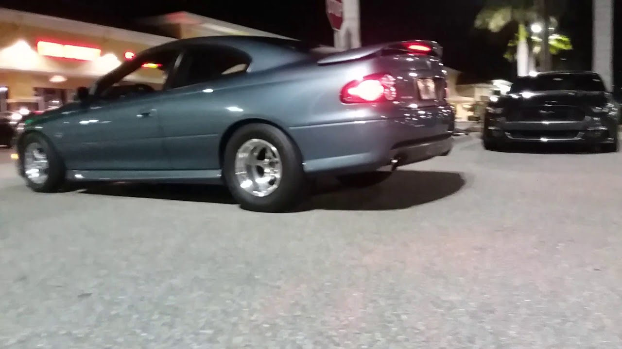 Built GTO drag car shows off for the camera - YouTube