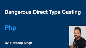 Direct Type Casting is Dangerous - Php Efficient Way