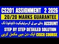 CS201 Cisco Assignment 2 Fall 2026 || CS201 Assignment 2 Solution 2026 || CS201 Assignment 2 2026