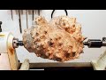Woodturning - Grandfather Wood !! 【職人技】サプライズ インサイド!