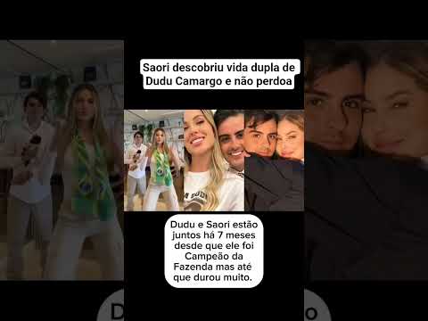 Saori tomou essa decisão drástica em relação a Dudu Camargo #noticias #fofoca