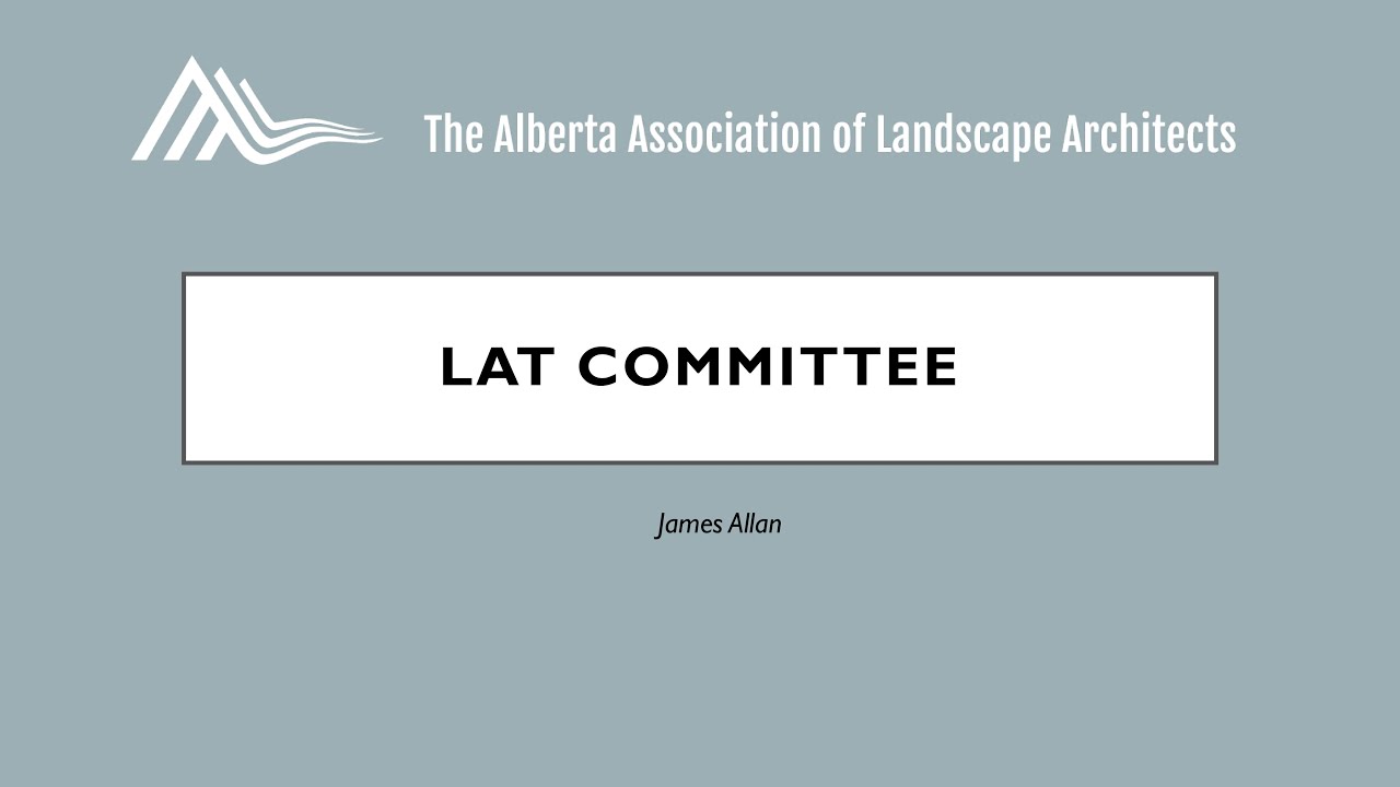 2020 AGM - LAT Committee Formation