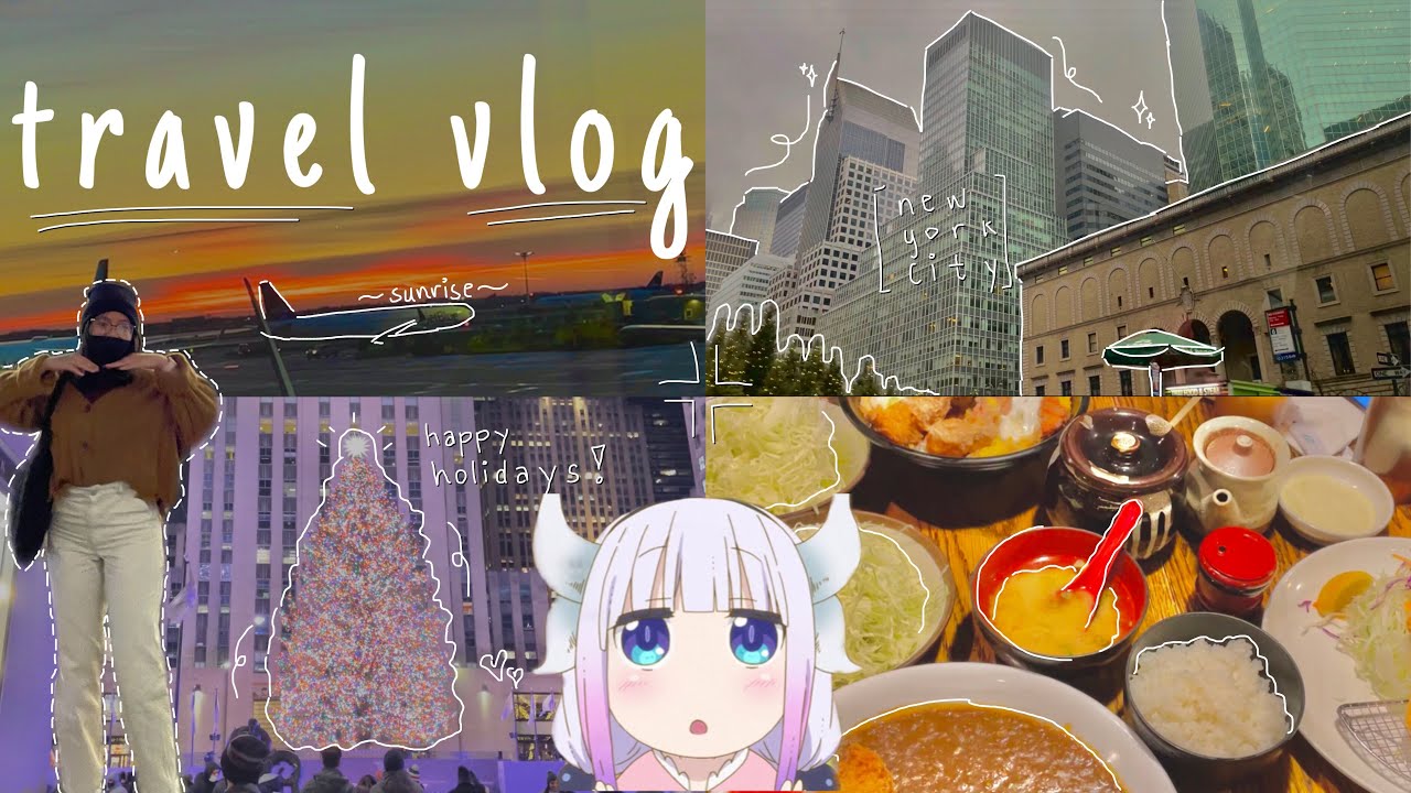 🛩 travel vlog | nyc, airport madness, and holiday vibes [first vlog]