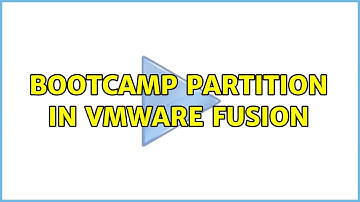 Bootcamp partition in Vmware fusion