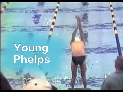 Young Michael Phelps 50 Butterfly -  11 Years Old - 1997