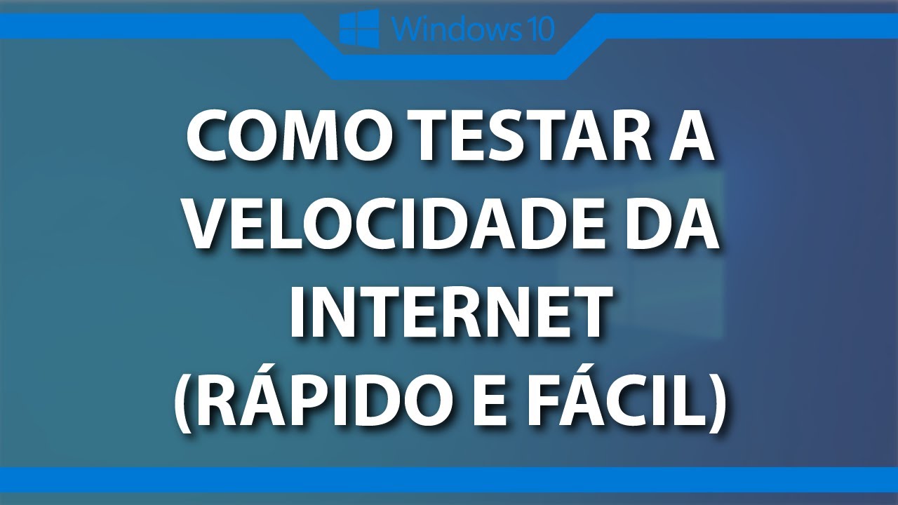 Como testar a velocidade da internet (Rápido e Fácil) 2022 - YouTube