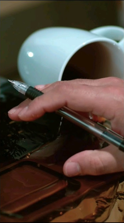 Satisfying Slow-motion Coffee Spill On Laptop.☕️💻😟.....#coffee #laptop #slowmotion #trending #shorts