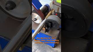 One Machine for Short Round Tubes|Rust Cleaning and Satin Finish Processing#satinfinish #shorttube
