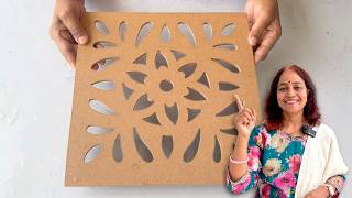 Never Seen Before MDF Wall Decor DIY | Secret MDF Finishing Technique