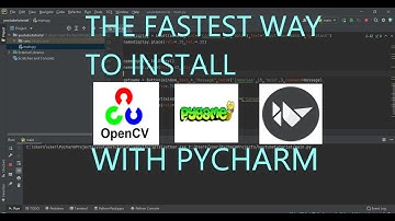 Fastest Way to Install Pygame, Kivy and Open cv with Pycharm