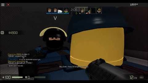 Roblox Counter Blox Roblox Offensive HACKER (Admin please ban him for players)