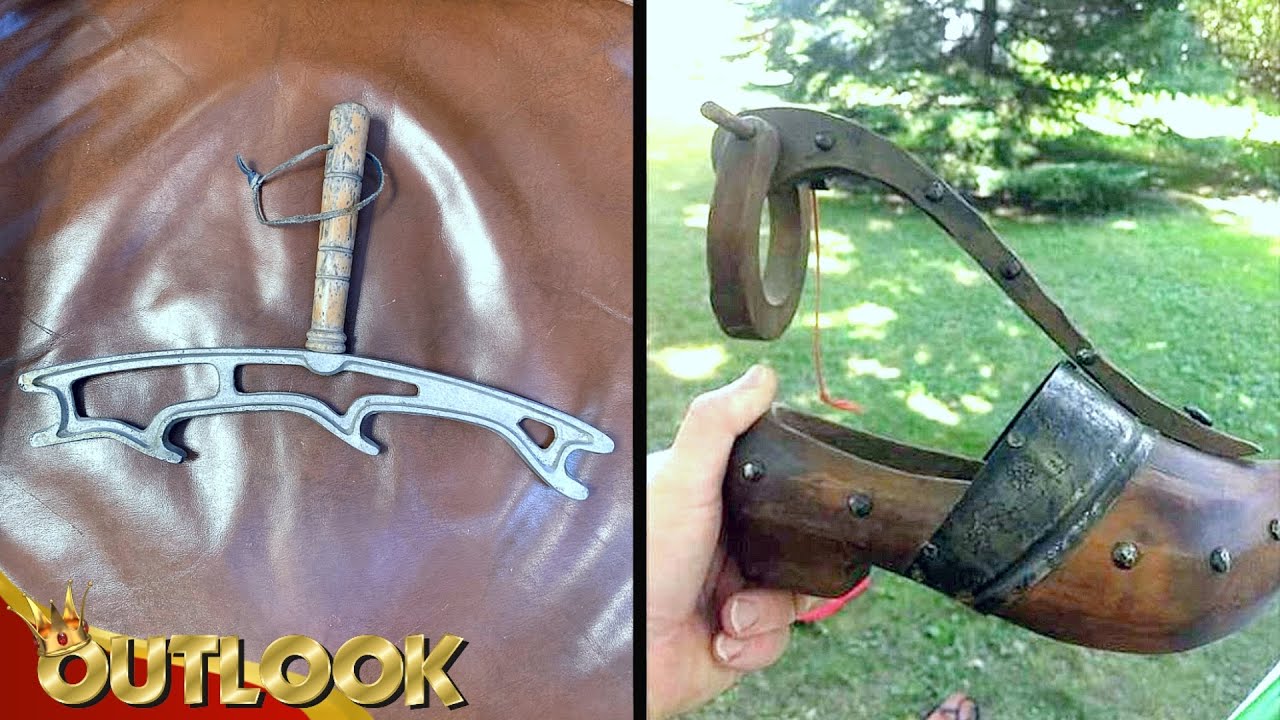 ⁣What Is This MYSTERIOUS Wooden Handle Attached To Aluminum And This Strange Clogs With A Hoop?