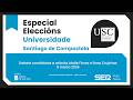 Maite Flores e Rosa Crujeiras debatiron na II volta das eleccións a reitoría da USC.
