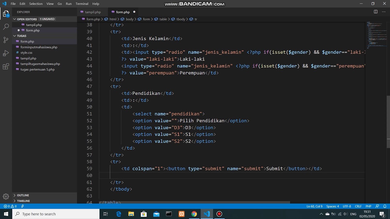 Tugas Web Programming pertemuan 6 - YouTube
