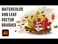 How I make an Give Thanks Postcard with Vector Watercolor Brushes in Adobe Illustrator
