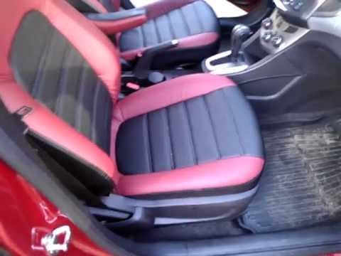 одеть чехлы на шевроле авео 2012