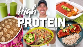 3 High Protein Vegan Meals (Budget-Friendly Breakfast, Lunch, Dinner)