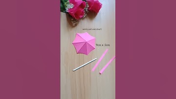 how to make paper umbrella | easy paper craft for kids