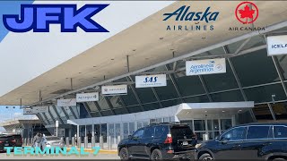 JFK Int'l Airport Terminal 7, Departures and Arrivals, Airlines, Ground Transportation 4K