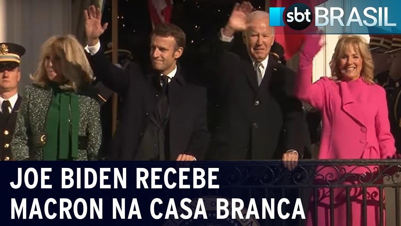 Joe Biden recebe Emmanuel Macron na Casa Branca | SBT Brasil (01/12/22)