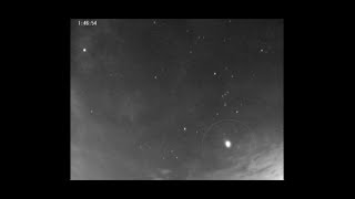 The Geminids Meteor Shower Falling from the Winter Night Sky