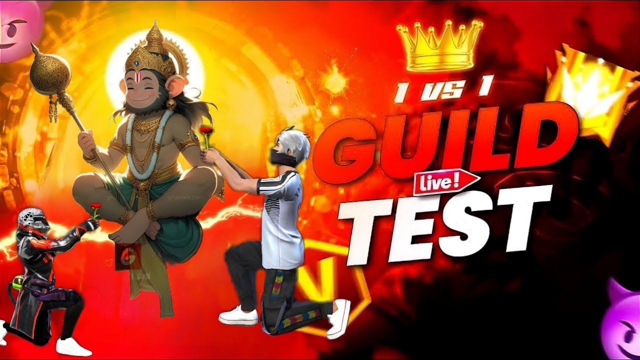 🔥 Free Fire Guild Test Live – 1v1 Me Jeeto Aur Guild Join Karo! 🔥