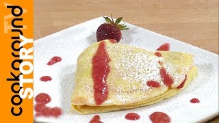 Le crepes con le fragole ed il cocco sono uno dei dolci da fare all...